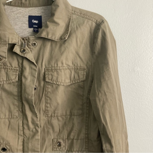 Gap women’s cotton jacket chore green size m lined - Picture 3 of 10
